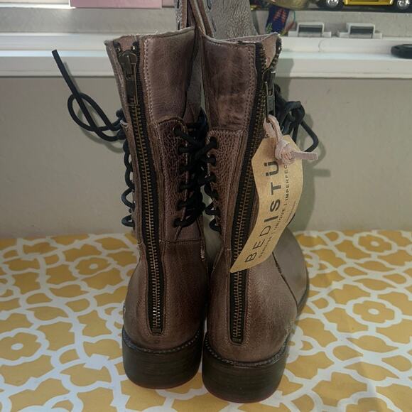 New Bed Stu Fen Mid Calf Boot In Alkaline Rustic Size 8 - Picture 14 of 15